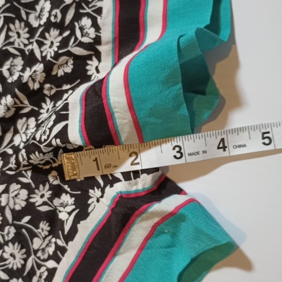 Maeve Black and White Floral High Waisted Shorts A24 - Picture 3 of 7